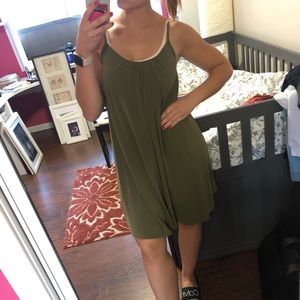 Khaki oversize dress Mohito